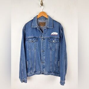 Vintage KTM Racing Men’s Denim Jacket Sz L